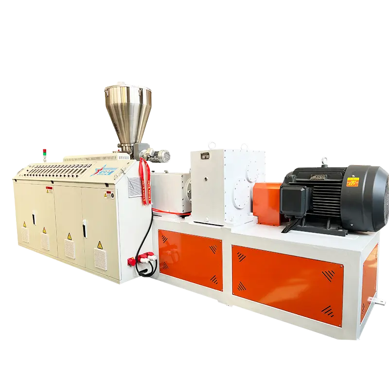 Mesin extruder lembaran telus PVC