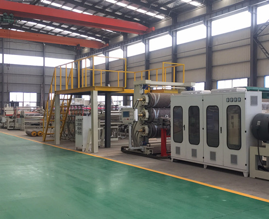 Mesin extruder papan plastik aluminium HDPE
